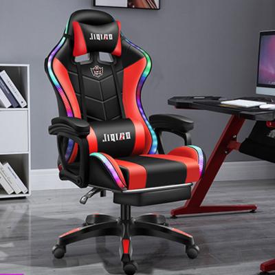 China (Size)Newest Adjustable Custom Home Office Computer Gamer Chairs Massage RGB Gaming Chair With Lights And Speakers for sale