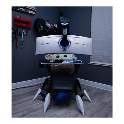 China (Size) Cluvens Scorpion Adjustable Custom Modern Computer Cockpit Racing RGB Scorpion Gaming Chair for sale