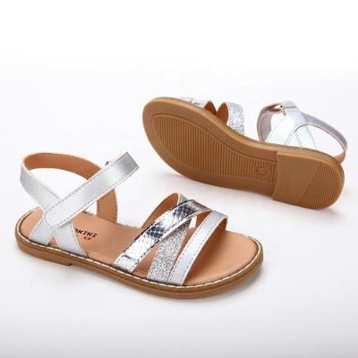 China Flat 2021 Summer Girls Buckle Ankle Strap Sandals Children Shape Casual Sandals Shoes for sale