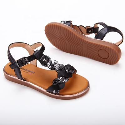 China Flat Kids Buckle Strap Girls Sandals Fashion Lovely Girls Summer Casual Kids Sandals for sale