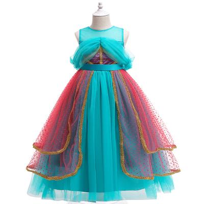 China 2021 New Breathable Princess Dress Aladdin Magic Lamp Jasmine Princess Dress Girls Dress Performance Dress for sale