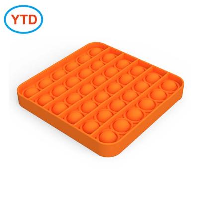 China Other Jumping Toy Games It Bubbles Sensory Toy Silicone Popping It Fidget Squeeze Toy Rainbow for sale