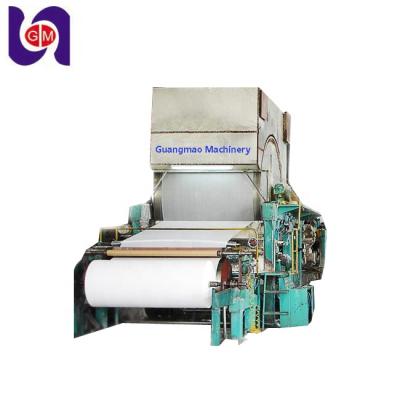 China New Mini Pure Wood Pulp Waste Paper And Toilet Paper Tissue Paper Making Machine With Hemp Pulp for sale