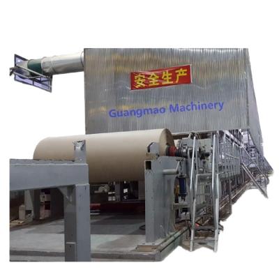 China Paper Industry Large Capacity 3200mm Fourdrinier Wire Loom Type Fluting Kraft Paper Test Coating Paper Making Machine Price for sale