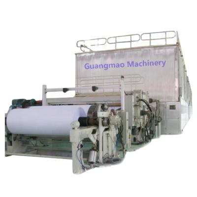 China Paper Industry Copy Printing Paper 2400mm 5-10 T/D A4 Making Machine Raw Material Waste Paper Bagasse Wheat Straw for sale