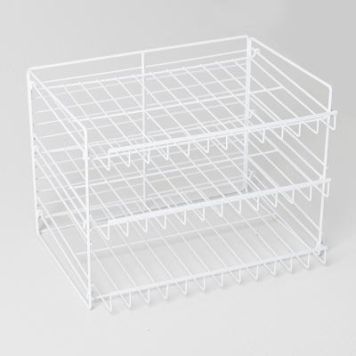 China Sustainable Link 3 Can Rack Kitchen Shelf Canned Food Display Rack Table And Chopsticks Rack for sale