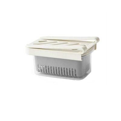 China Sustainable Fridge Drawer Organizer Containers With Removable Drain Tray for sale