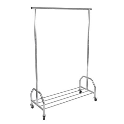 China Durable Movable Garment Hanging Rack And Durable Electroplating Drying Rack Clothing Racks for sale