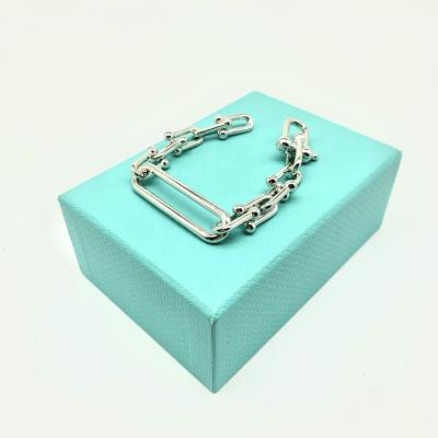 China Vintage B0005 Geometry Bracelet T Bangle Fashion Women 925 Silver Love Brand for sale