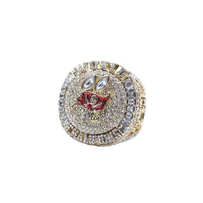 China CLASSIC 2021 NFL Tampa Bay Buccaneers rhinestone Tom Brady No. 12  rugby clamshell Championship rings wood gift box for sale