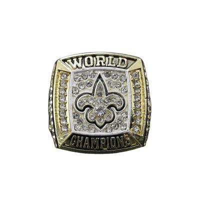 China CLASSIC 2009 NFL New Orleans Saints steel membrane rhinestone rugby Championship rings for sale