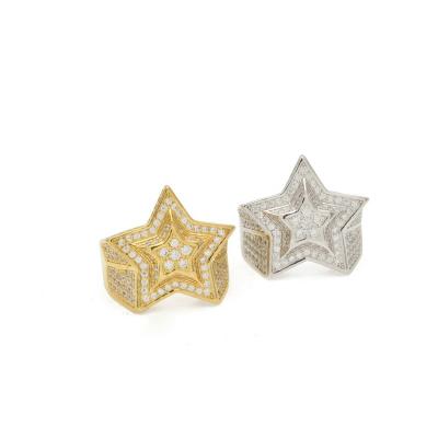 China Nickel-Free Lead-Free R0020 Hot Sell New Star Ring Men's Geometric Women Ring for sale