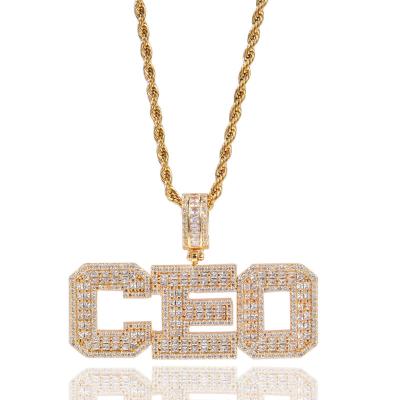 China CLASSIC Personalised Gold Plated Letters Pendant Jewelry Custom Name Necklace for sale