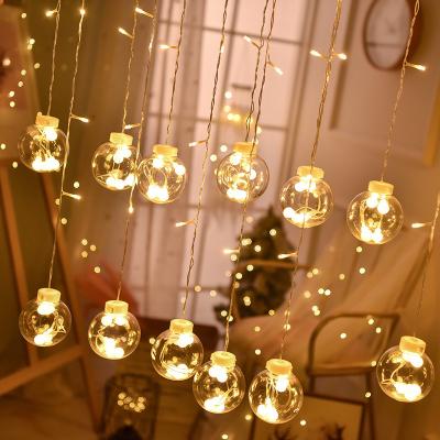 China LED Room Wishing Fairy Garland Lights Christmas Festival Ball Curtain String Lights Decoration for sale