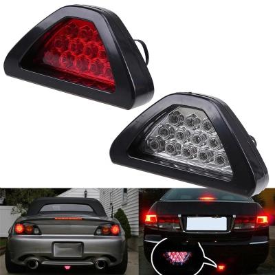 China Universal 12LED Rear Fog Light Universal Sport Rear Tail Triangle Style Lamp F1 Brake DRL Lamp For JDM BBA 12 x 6.5 x 5.5cm (L x H x W) for sale