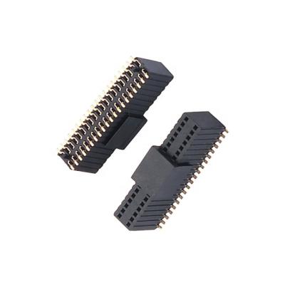 China Phosphor Bronze Or Brass Header H8.5mm DIP Y Female Straight Type 1.27x2.54mm Double Rows for sale