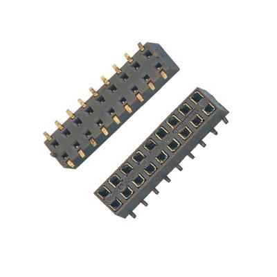 China SMT Surface Mount SMD Socket Header Female PCB Circuit Connector 2.00mm Pitch Header H4.0 Double Rows for sale