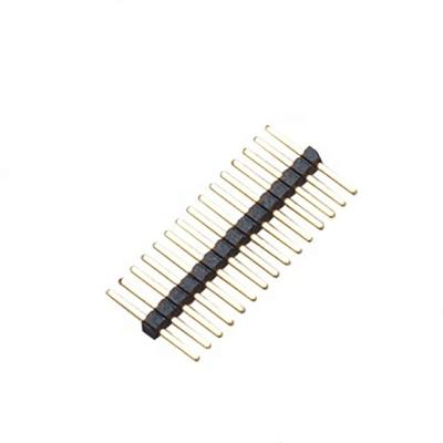 China PCB Circuit Connect Straight Type Double Row 1mm Pin Pitch 1x40 Pin High Level 2.0mm Pitch Pin Header Connector DIP Straight Male Header for sale