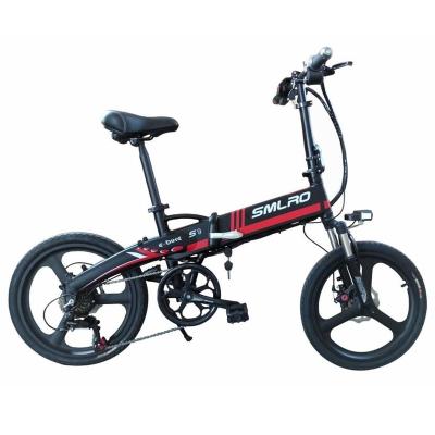 China New Arrival Standard 20 Inch Electric Bike 48V 10Ah Full Suspension 350/500/750W Motor Black Foldable Brushless Mountain Electric E Bicycle for sale