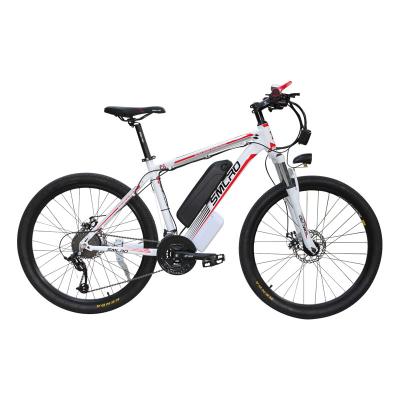 China 2022 21 standard multi-color popular speed 750w hub motor 48V 13Ah lithium battery brushless rear electric bike for men for sale