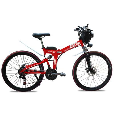 China Factory wholesale standard 500W 26 rear hub motor 48V 10Ah lithium battery electric bike folding electric bicycle for sale