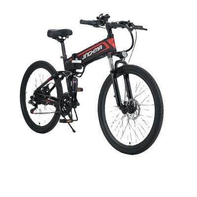 China Full Suspension 350w Brushless Motor 48v Hidden 10ah Lithium Battery Standard Cheap Price 21 Speed ​​21 Inch Electric Mountain Bike for sale