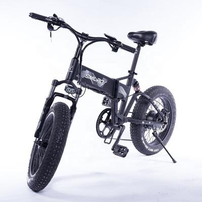 China Low Price Aluminum Alloy City Bike Folding Ebike 48v 14ah Tire Inch 4.0 Electric Bicycle Mountain Bike 20 Fat Electric Lithium Battery for sale