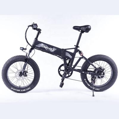 China High Quality Folding 20 Inch 4.0 Tire Aluminum Alloy City 1000w Fat Ebike 48v14ah Lithium Battery Electric Mountain Bike for sale