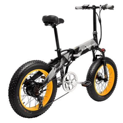 China Aluminum Alloy Trend 1000W City Bike Folding Mountain Bike New 20 Fat Electric Inch 4.0 Tire Ebike 48V14AH Lithium Battery for sale