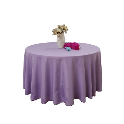 China Plain Round Tablecloth In Waterproof Durable Use Embroidered Table Cloth Tablecloth Fabric for sale