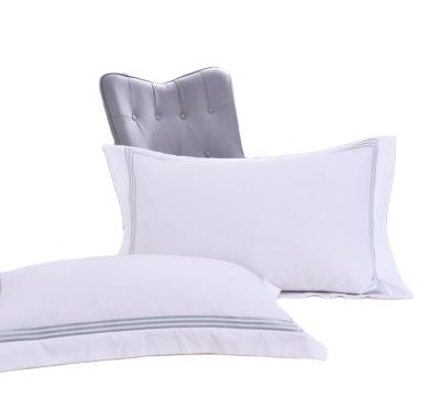 China Hyposensitive Disposable 100% White Color Cotton Hotel Sleep Pillow for sale