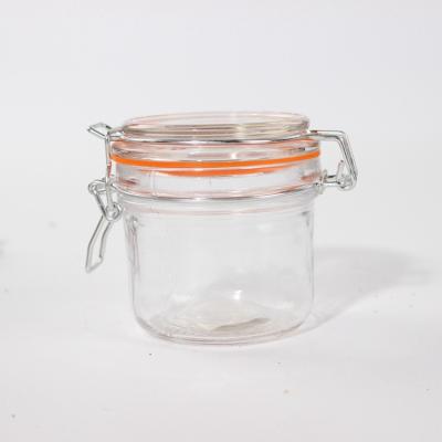 China 3 Sustainable Types Of Round Shaped Glass Jar With Clip Lids for sale