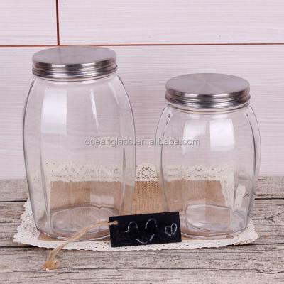 China High Quality Freshness Preservation Homeware / Tea Flour Canisters /Glass Cookie Canister Sugar And Coffee Canisters for sale