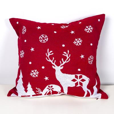 China Sofa Soft Sleeper Pillow Cover Christmas Creative Printing Decoration 45*45 for sale