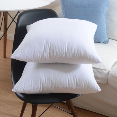 China Super soft cheap pillow class 45x45 50x50 Duck Feather Cushion Inners Wholesale for sofa for sale