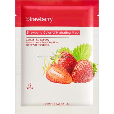 China Organic Moisturizer Fruit Face Mask Skin Care Strawberry Mask Deeply Moisturizing Private Label Replenishing Skin Care Products for sale