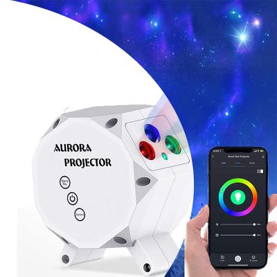 China Modern Work With Alexa Google App Control Smart Aurora Projector Led Table Lamp Sky 3ds for sale