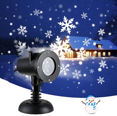 China Outdoor Holiday Christmas Outdoor Holiday Halloween Garden Patio Christmas Landscape Snowfall LED Spotlight Waterproof White Light Projector for sale