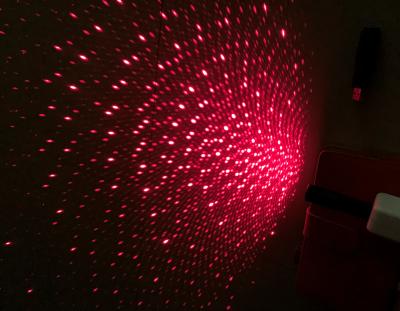 China Modern RED USB Star Car Ceiling Led Moving Night Light Decorations Lite for sale