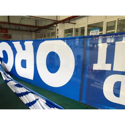 China 2022 Outdoor Advertising Display Free Sample Custom Graphic Design See Through Fabric Fence Mesh Banner for sale