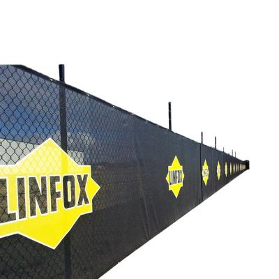 China Custom Printing Outdoor Advertising Display Construction Site Fence Large Format PVC Vinyl Advertising Fence Mesh Banner for sale