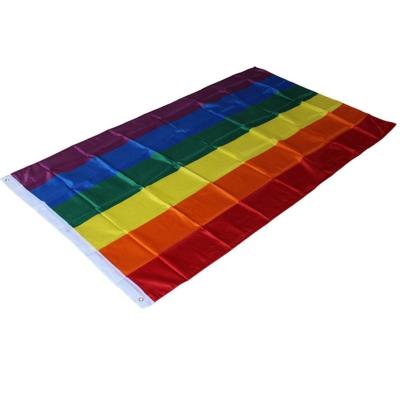 China Hot Sale Custom 3x5ft Sports and Games Transgender LGBT LGBTQ Gay Pride 3x5 Rainbow Lesbian Flag for sale