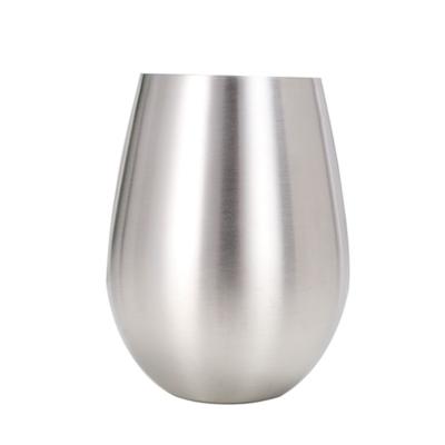 China Sustainable Camping Stainless Steel 18oz Metal Wine Wine Glasses Unbreakable Tumblers Drinking Tumbler Cup for sale