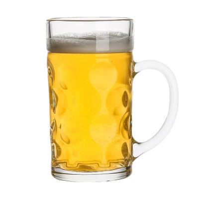 China Pineapple High Temperature Glass Heat Resistant Mug Mug Stoneware Beer Resistance Band Handle Thick Beer Mug Customized Beer Stoneware Mugs for sale