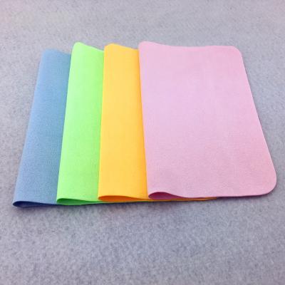 China Amazon Deerskin Mirror Cloth Microfiber Mobile Phone Screen Cleaning Imitation Glass Suede Mirror Cloth Glass Wiping Cloth for sale