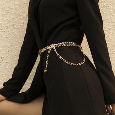 China Fashionable Tassel Simple Single Layer Female Retro Body Chain Amazon Waist Chain for sale