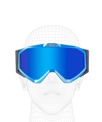 China SKI New men's and women's cylindrical double-layer anti fog myopia frame plated ski glasses for sale