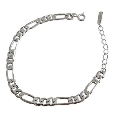 China Simple S925 Sterling Silver Face Personality Mother Child Minority Design Cute Smile Bracelet for sale