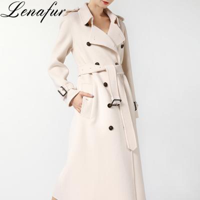 China High quality anti-shrink cashmere coat for women in autumn and winter for sale