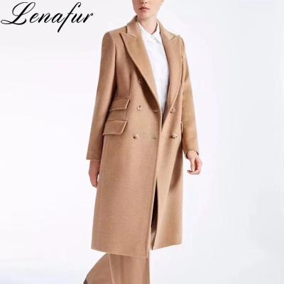 China Wholesale Women's Style Anti-shrink Fashion Long Winter Woolen Trench Cashmere Coats Feminine Woman for sale